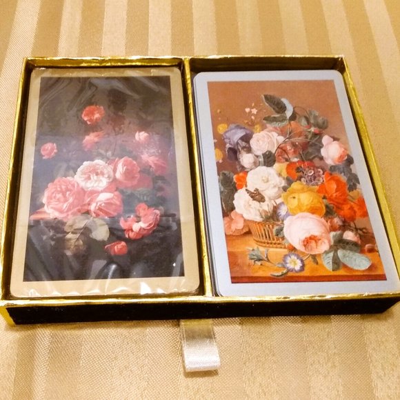 Vintage Congress Double Deck Floral/Roses Playing Cards - Picture 3 of 16